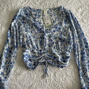 H&M flower blouse